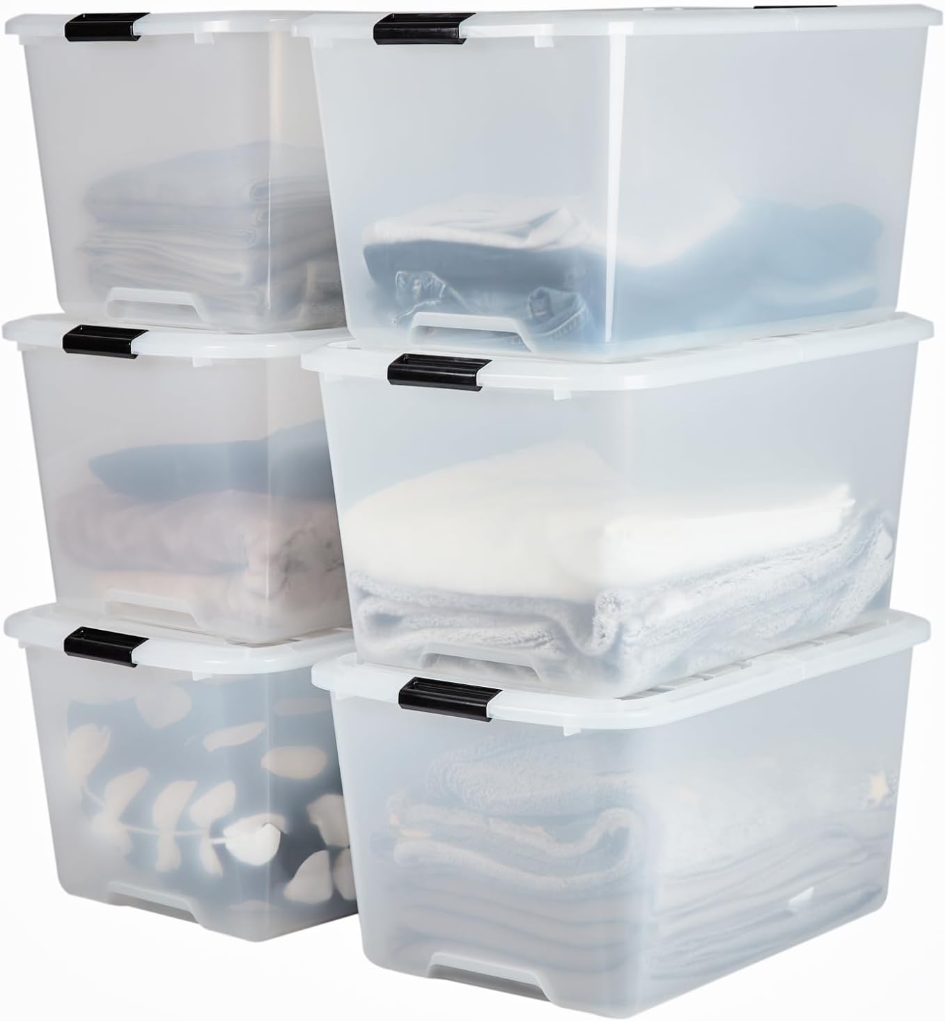 Cajas transparentes apilables